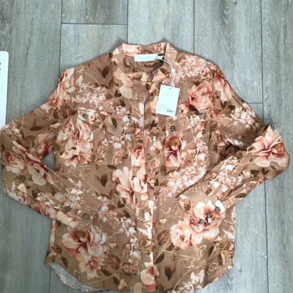 Like New Zimmermann Rosa floral blouse top - Picture 2 of 6
